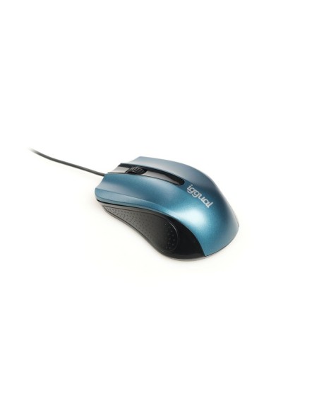 iggual Raton optico COM ERGONOMIC RL 800DPI azul