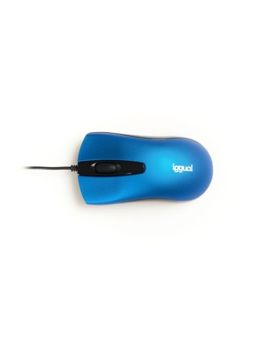 iggual Raton optico COM BUSINESS 1200DPI azul