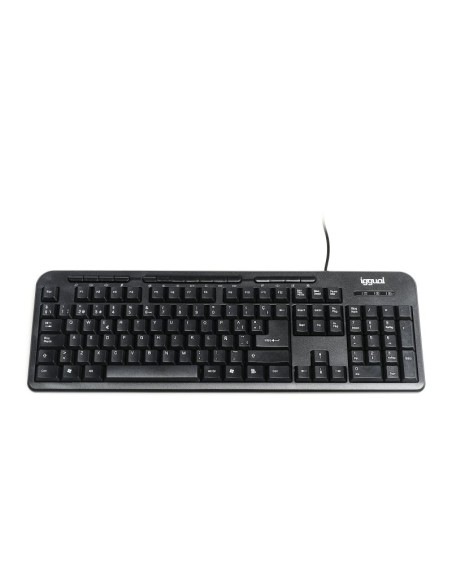 iggual Teclado multimedia CK BASIC 120T negro