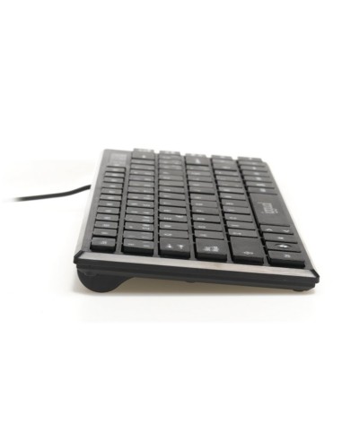 iggual Teclado USB compacto TKL Slim TKL USB negro