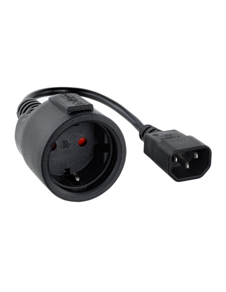 Nanocable Cable Adaptador C14 M a CEE7 H 25cm