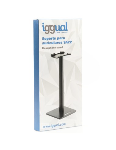 iggual Soporte para auriculares SA22 negro