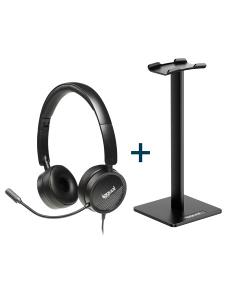 iggual Kit auriculares Dual Tech soporte SA22