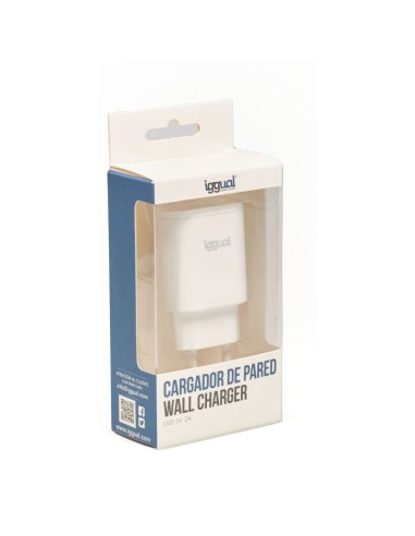 iggual Cargador de pared 1xUSB 5V 2A 10W