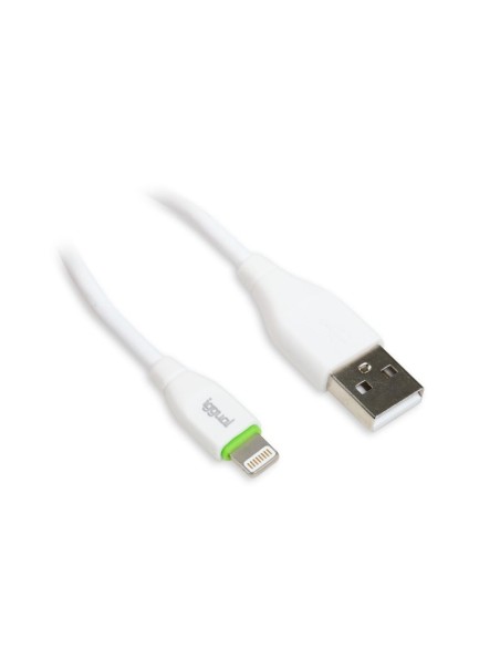 iggual cable USB A Lightning 100 cm blanco