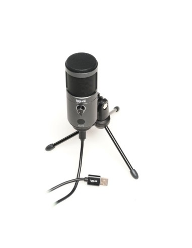 iggual Microfono condensador Podcasting Pro gris