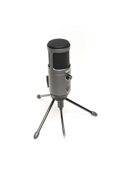 iggual Microfono condensador Podcasting Pro gris