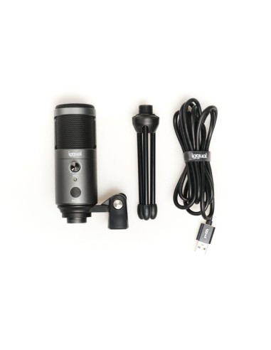 iggual Microfono condensador Podcasting Pro gris
