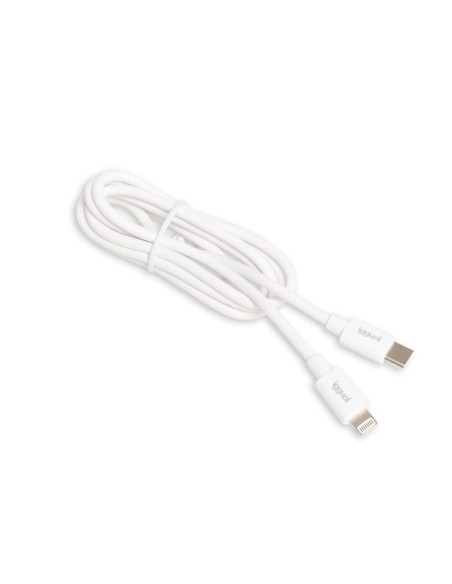 iggual cable USB C Lightning 100 cm blanco Q30 3A