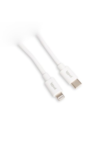 iggual cable USB C Lightning 100 cm blanco Q30 3A