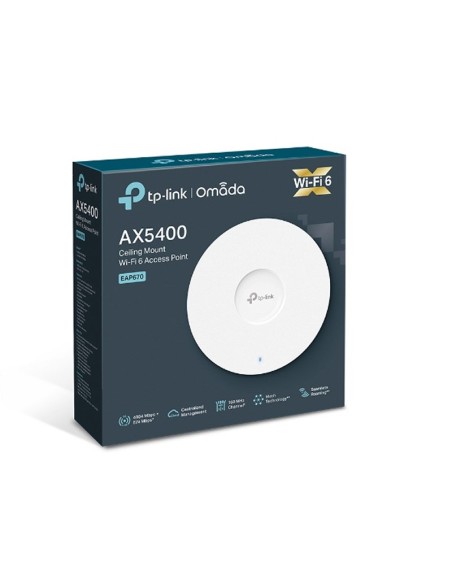 TP Link EAP670 AP WiFi6 AX5400 Techo Dual 1x25GbE