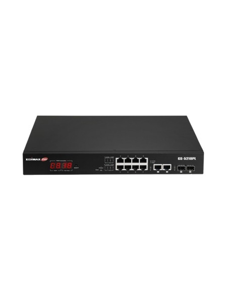 Edimax PRO GS 5210PL Switch 10xGb PoE 2xSFP Surve