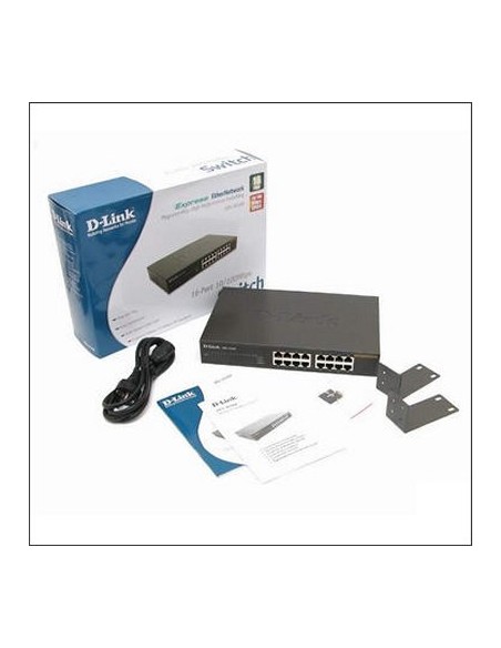 D Link DES 1016D Switch 16x10 100Mbps