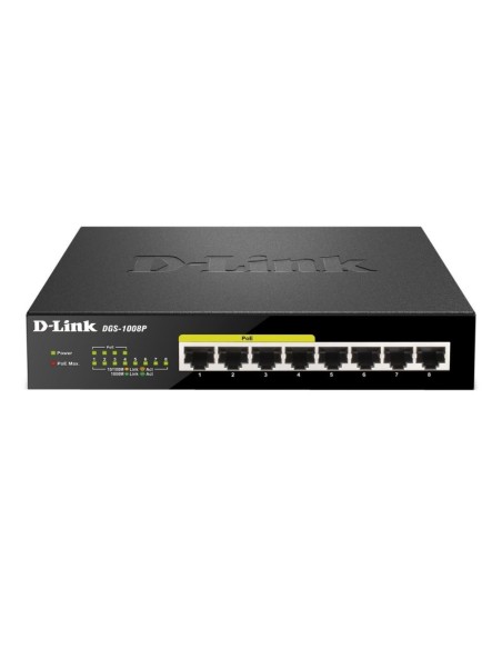 D Link DGS 1008P Switch 8xGB 4xPoE