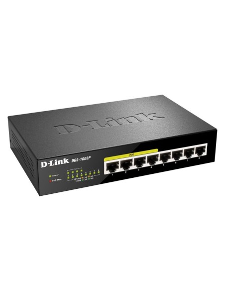 D Link DGS 1008P Switch 8xGB 4xPoE