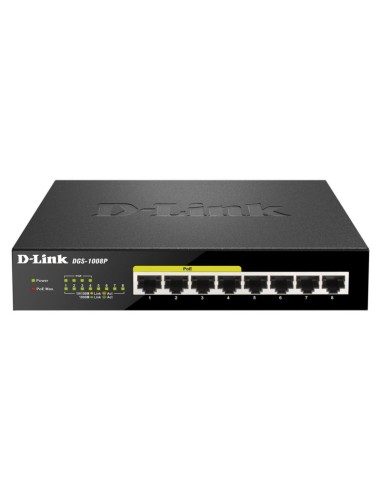 D Link DGS 1008P Switch 8xGB 4xPoE
