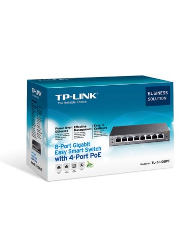 TP LINK TL SG108PE Switch 8xGB 4xGB PoE