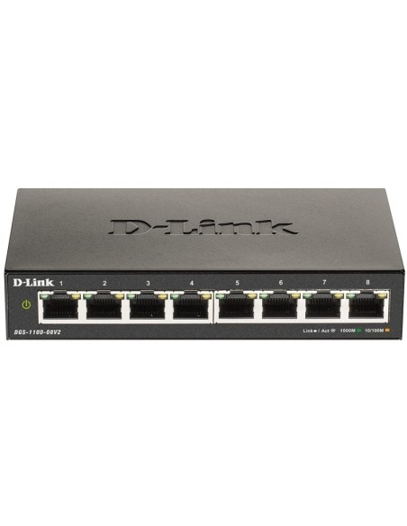 D Link DGS 1100 08V2 E Smart Switch 8xGbE L2