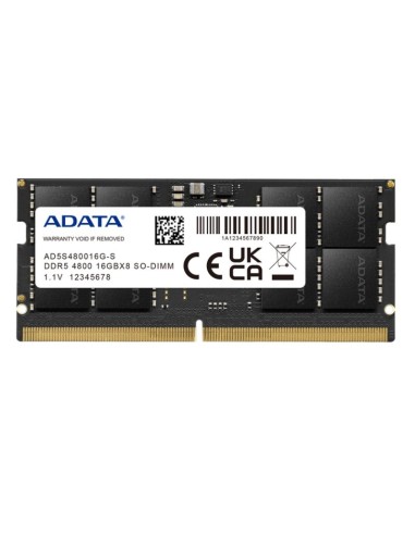 ADATA RAM AD5S480016G S SO DIMM 16GB 4800Mhz DDR5