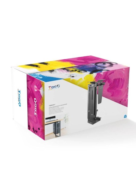 Tooq TQMUD01 Soporte CPU escritorio pared Negro