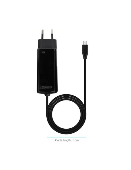 Tooq Cargador portatil GAN USB C PD 65W Cubico
