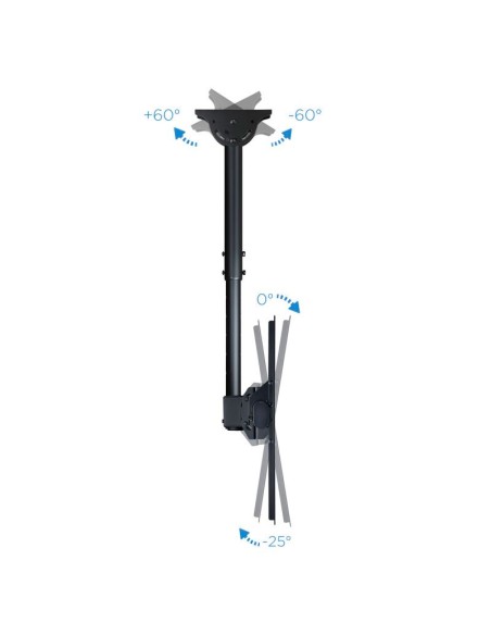 Tooq LPCE1170TSLI B Soporte techo TV 37 70 Negro