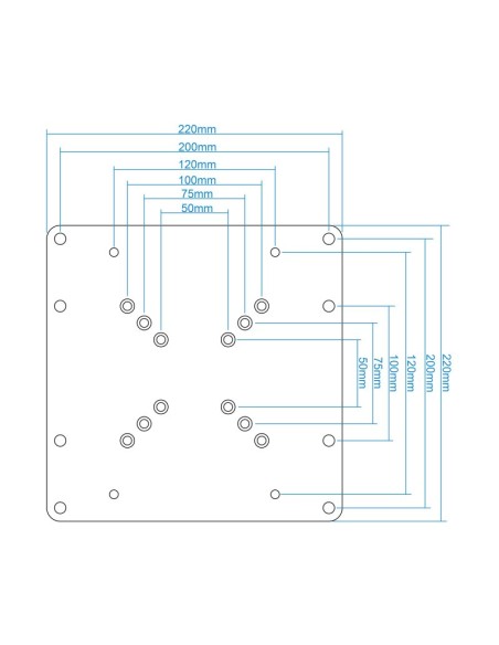 Tooq Adaptador VESA 200x200 para pantallas 23 42