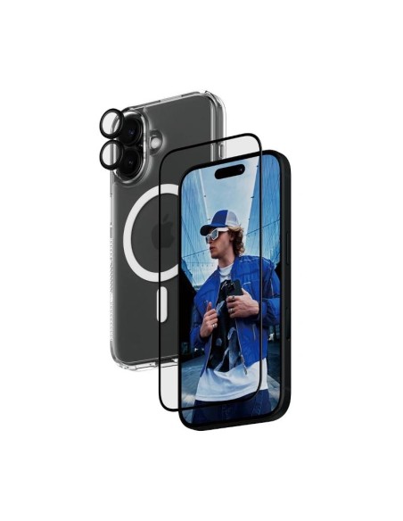 PanzerGlass 3 in 1 Bundle Proteccion iPhone 16