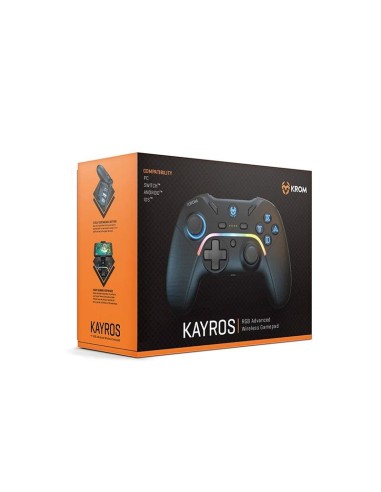 KROM Gamepad Kayros wireless RGB PC Switch Android