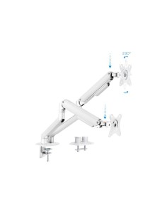 Tooq DB4132TNR W Soportmesa 2 monitor tv 17 32 B 2