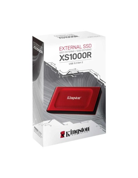 Kingston XS1000 eSSD 1Tb USB 32 tipo C Rojo