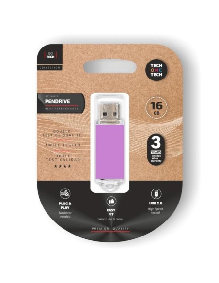 TECH ONE TECH Basic Pendrive 16Gb USB 20 Purple