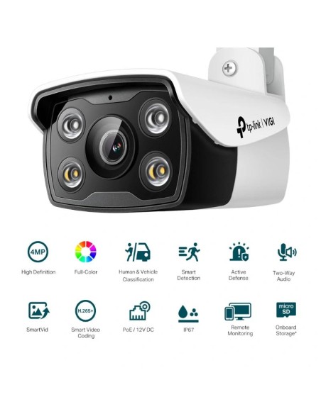 VIGI Camara IP Bullet C340 4MP Plastico Full Color