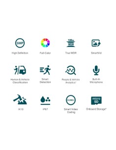 VIGI Camara IP Domo C250 5MP Plastico Full Color 4 2