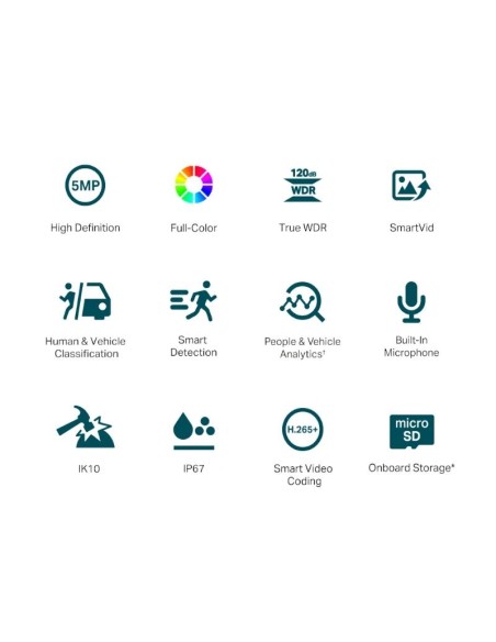 VIGI Camara IP Domo C250 5MP Plastico Full Color 4