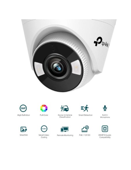 VIGI Camara IP Turret C430 3MP PlasT Full Color 2