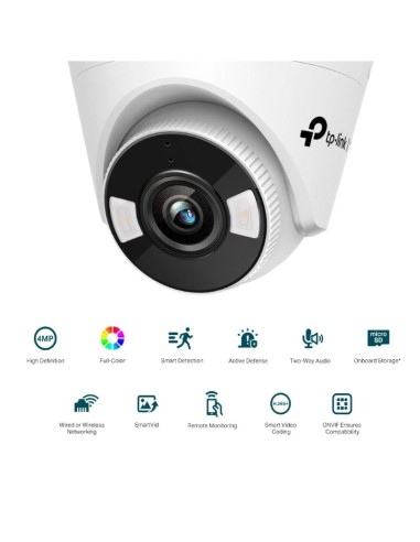 VIGI Camara IP Turret C440 W 4MP Plastico FColor W