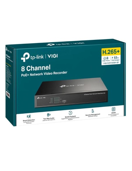 VIGI NVR1008H 8P Grabador IP Rack 01 HDD 08 C