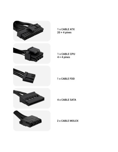 CoolBox FuenteAlim ATX BASIC 500GR