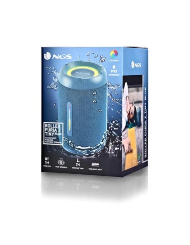 NGS Altavoz Furia 2 Blue BT Rgb IPX7