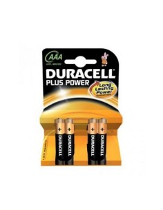 Duracell Pila Alcalina Plus Power LR3 AAA Pack 4