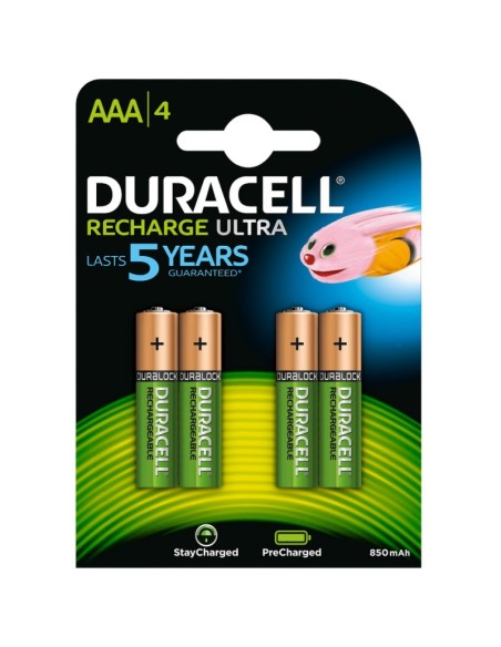 Duracell Pila Recargable HR03 AAA 800mAh Blister4