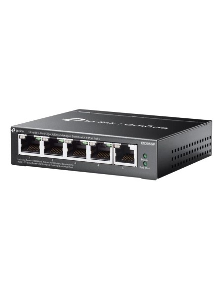 TP Link ES205GP Switch 4xGb PoE 1xGb 65W Desktop