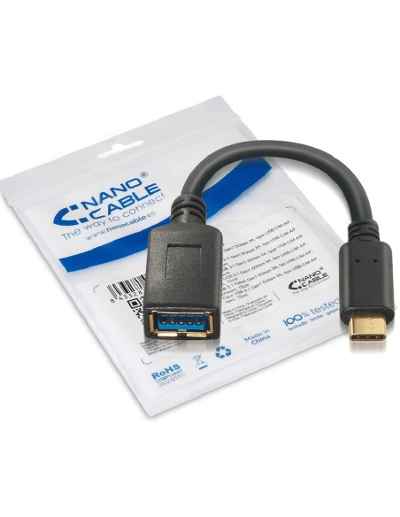 Nanocable Cable USB 31 Gen1 3A USB C M A F 15cm