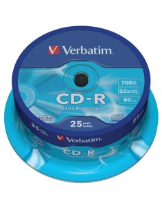 Verbatim CD R 700MB 52x Tarrina 25Uds
