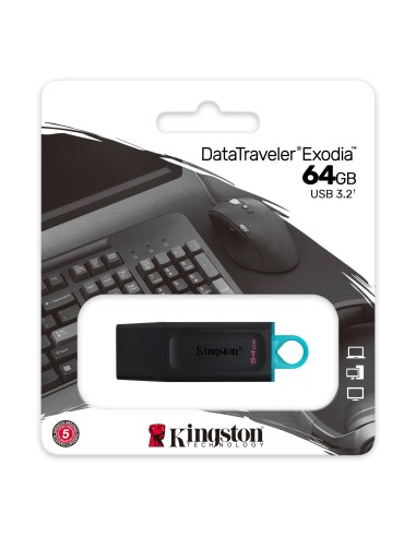Kingston DataTraveler DTX 64GB USB 32 Gen1 Negro