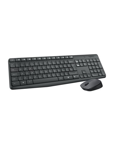Logitech Teclado y raton Inalambrico MK235 Gris