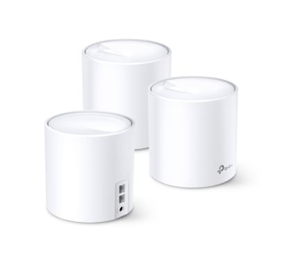 TP-Link Deco X20(3-pack) AX1800 Sistema Wi-Fi Mesh Para Toda la Casa, Wi-Fi 6, CPU Qualcomm 1GHz Quad-core, 1201Mbps en 5GHz+574