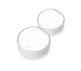 TP-Link DECO X50-POE(2-pack) AX3000 Whole Home Mesh Wi-Fi 6 Unit with PoE SPEED: 574 Mbps at 2.4 GHz + 2402 Mbps at 5 GHz SPEC: 4× Internal Antennas, 1× 2.5 Gigabit Port + 1× Gigabit Port (W