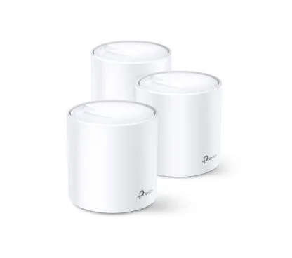 TP-Link Deco X60(3-pack) AX3000 Sistema Wi-Fi Mesh Para Toda la Casa, Wi-Fi 6, CPU Qualcomm 1GHz Quad-core, 2402Mbps en 5GHz+574